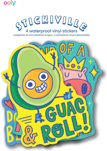 Ooly - stickiville stickers: punny pals - vinyl (4 die-cut)