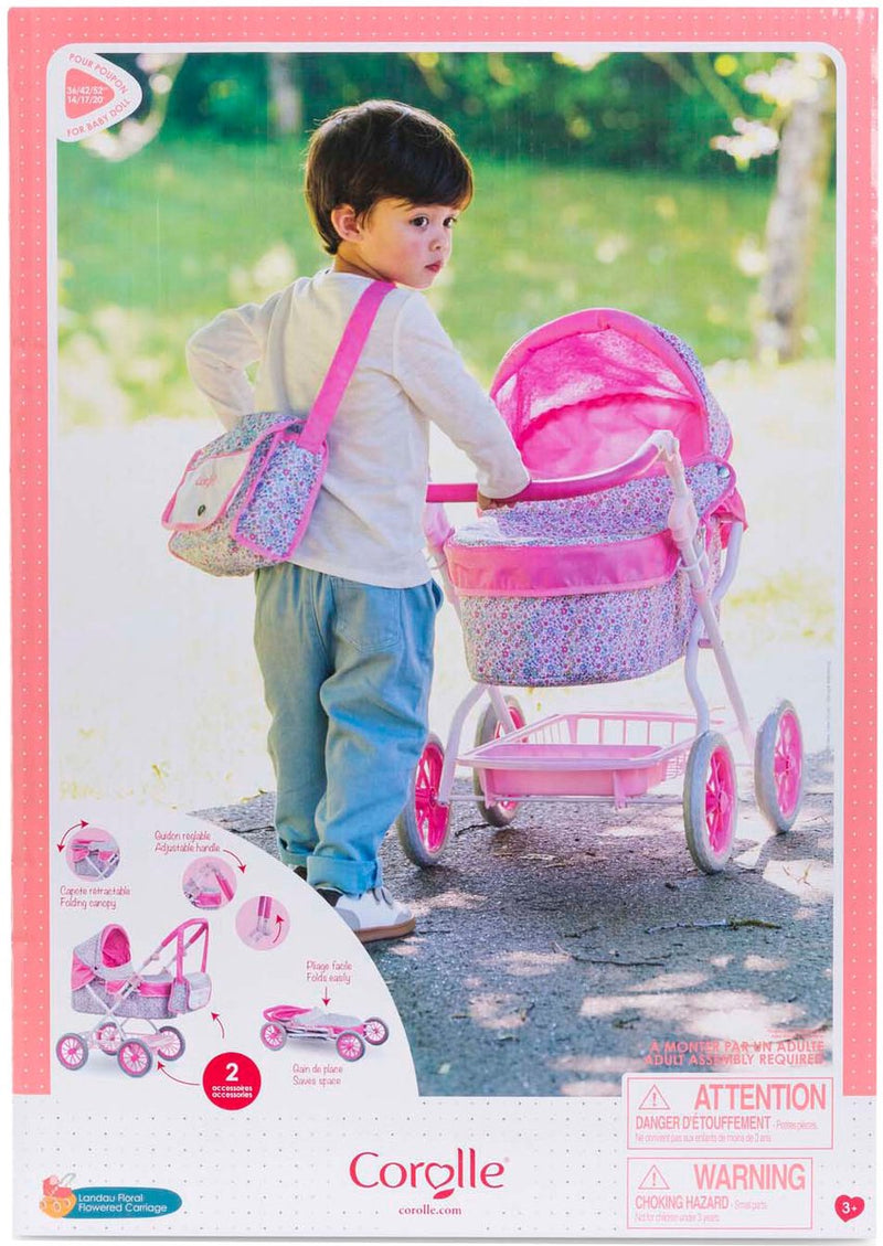 Afbeelding laden in galerijviewer, Corolle poppenwagen bloemen voor babypop van 36-42cm
