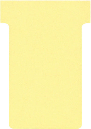 Nobo t-insteekkaarten karton 170g m2 60x15x85x48,5mm geel