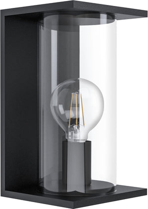 Eglo cascinetta wandlamp voor buiten - e27 - 28cm - ip44 - zwart
