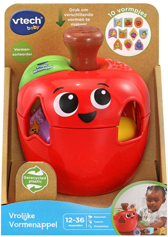 Vtech baby vrolijke vormenappel - educatief speelgoed - fruit en vormen - cadeau - van 1 tot 3 jaar