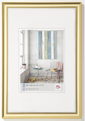 Walther trendstyle - kunststof lijst - fotoformaat 20x30 cm - goud