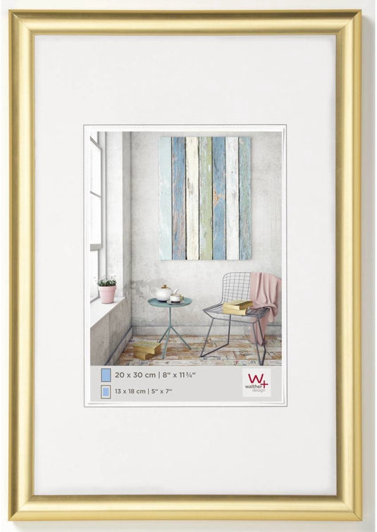 Walther trendstyle - kunststof lijst - fotoformaat 20x30 cm - goud