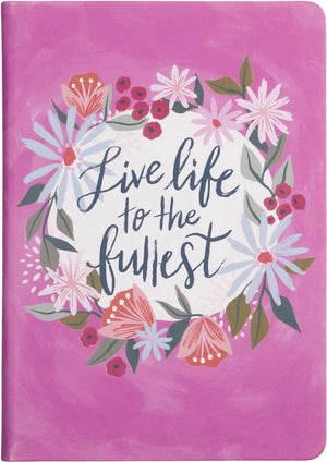 Eccolo notitieboek - live life to the fullest - lijn - ca.15x20cm - ec-d460a