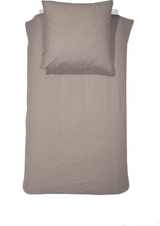 Cinderella morning 1-persoons dekbedovertrekset 155x220cm flanel taupe + 1 kussensloop 60x70