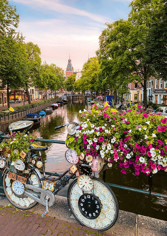 Ravensburger puzzel blumen in amsterdam - 1000 stukjes bloemen.