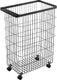 Yamazaki wasmand op wielen - tower - zwart