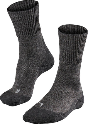 Falke tk1 wool anti-blaar dik wol functioneel materiaal wandelsokken dames grijs - maat 39-40