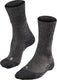 Falke tk1 wool anti-blaar dik wol functioneel materiaal wandelsokken dames grijs - maat 39-40