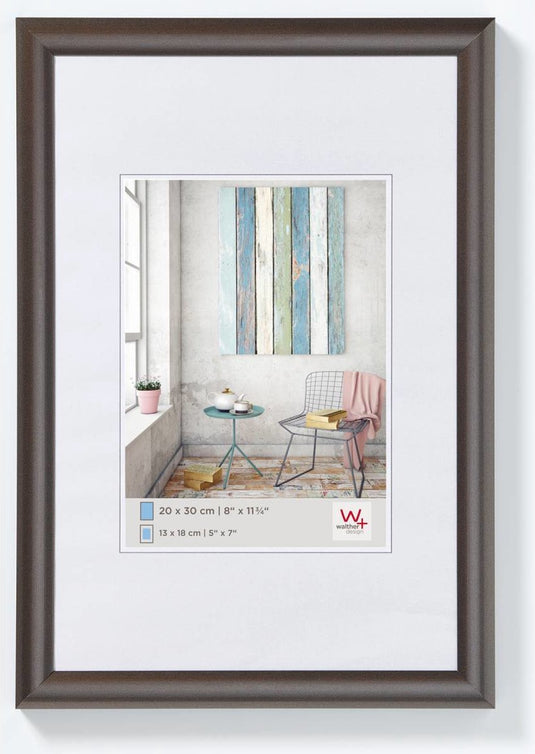 Walther trendstyle - kunststof lijst - fotoformaat 13x18 cm - staal