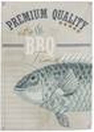 Hd collection wanddoek bbq zwart 70x0x100cm