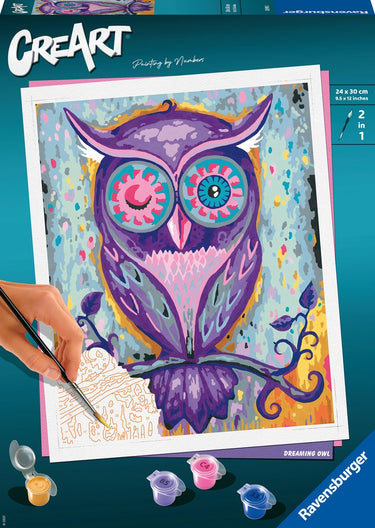Ravensburger schilderen op nummer ravensburger creart schilderen op nummer - dreaming owl