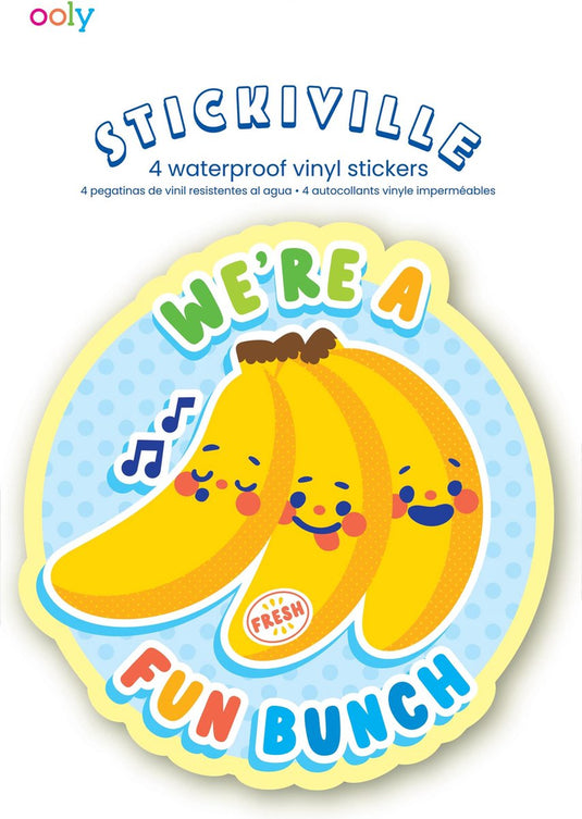 Ooly - stickiville stickers: fruit friends - vinyl (4 die-cut)