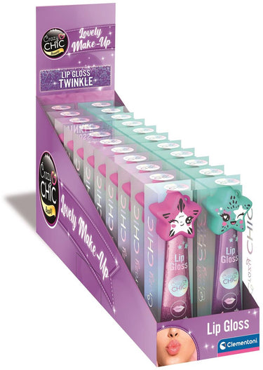 Clementoni crazy chic lipgloss ster paars blauw