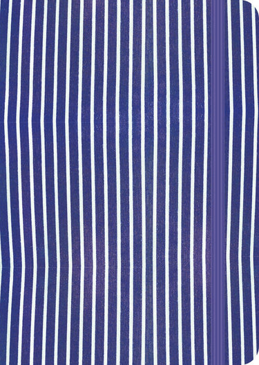 Uitgeverij karmijn carmyne's journal a5 tomoe river notitieboek - blue stripes