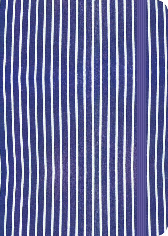 Uitgeverij karmijn carmyne's journal a5 tomoe river notitieboek - blue stripes