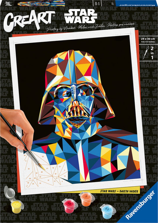 Ravensburger creart star wars: darth vader - schilderen op nummer voor volwassenen