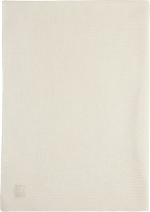 Jollein - deken wieg 75x100cm - wiegdeken, wiegdekentje, dekentje baby - basic knit - ivory