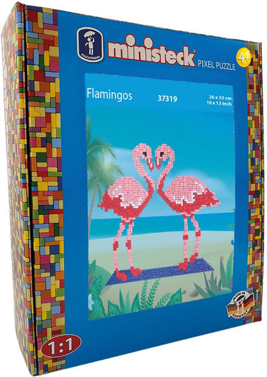 Ministeck flamingos - xl box - 800 delig