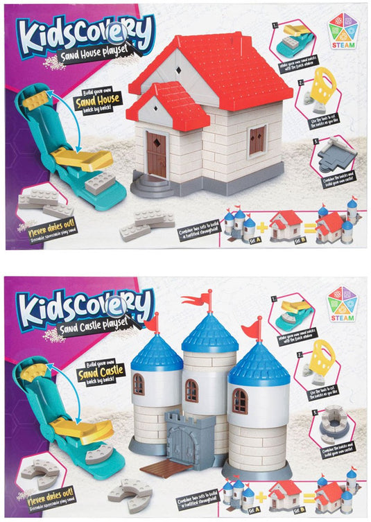 Kidscovery zandhuis bouwen set verschillende uitvoeringen