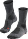 Falke tk1 anti-blaar dik wol functioneel materiaal wandelsokken dames grijs - maat 35-36