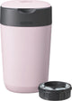 Tommee tippee twist click luieremmer - voor maximaal 33 luiers - 1 navulcassette - roze