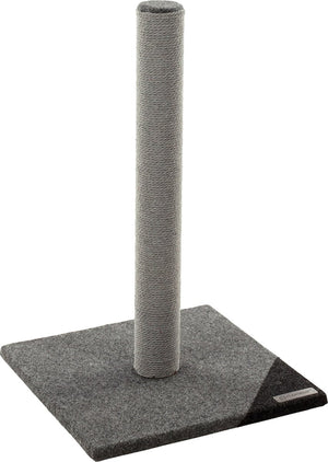 Flamingo krabpaal – rex grijs donkergrijs m – 38 × 38 × 60 cm – sisal krabpaal – compact – voor kittens en volwassen katten