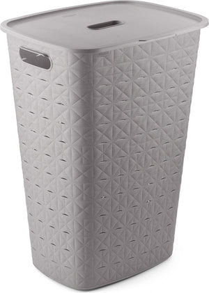 Curver softex wasmand met deksel 56l taupe 42x31,6x60cm