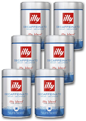 Illy - gemalen koffie - cafeïnevrij - 6 x 250 gram