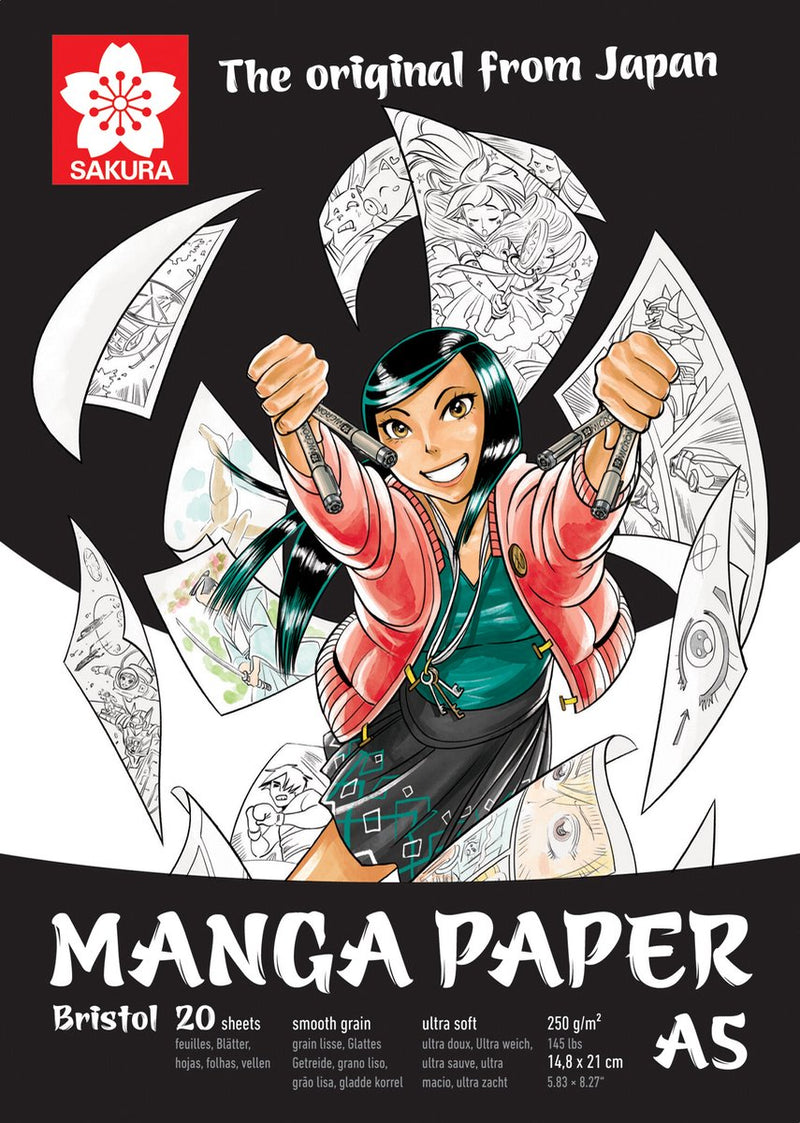 Afbeelding laden in galerijviewer, Sakura manga schetsboek - a5 - wit - fsc mix
