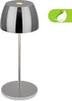 Briloner serina mini - snoerloze led tafellamp ip44 - 7503018 - dimbaar - touch - spatwaterdicht - snoerloos - verwisselbare batterij en lichtbron - ø8 x 20 cm - chroom
