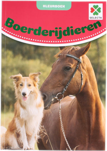 Selecta tactic boerderijdieren kleurboek - 48 pagina's - kleurboek voor kinderen - boerderij - vanaf 2 jaar