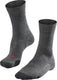 Falke tk2 anti-blaar dik wol functioneel materiaal wandelsokken dames grijs - maat 35-36