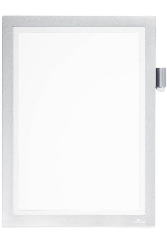 Durable duraframe magnetisch kader note a4, zilver