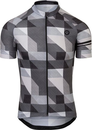 Agu triangle stripe fietsshirt essential heren - zwart - s