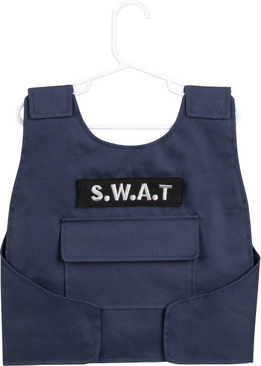 Klein toys s.w.a.t.-vest - incl. veel accessoires - incl. lichteffecten - zwart blauw geel