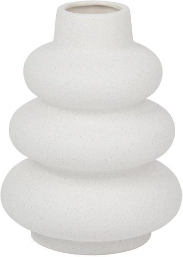 Arti casa vaas licht modern design - decoratieve vaas voor bloemen en interieur - ronde vaas met organische vorm - ø14.5 x 19 cm