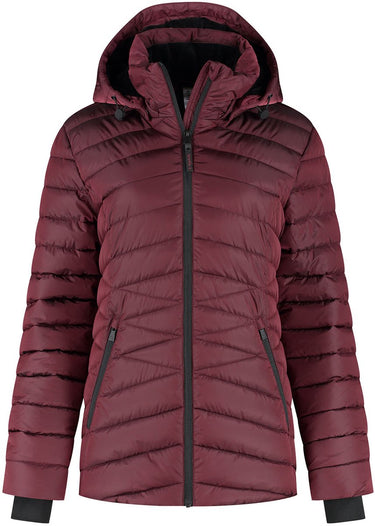 Kjelvik yvon dames outdoorjas - burgundy