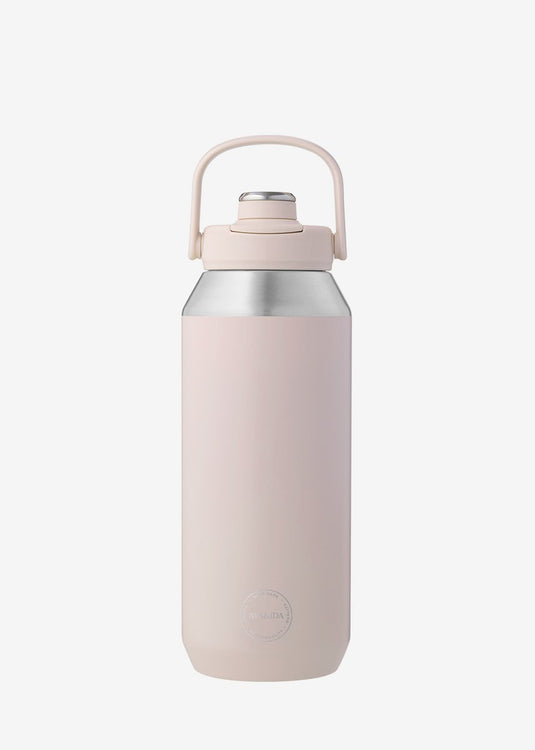 Aya ida aya ida - sports bottle - drinkfles - thermosfles - waterfles - rvs - 950 ml - soft rose