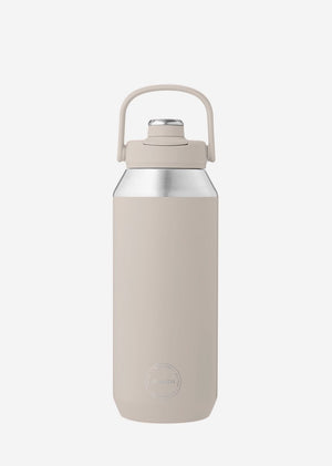 Aya ida aya ida - sports bottle - drinkfles - thermosfles - waterfles - rvs - 950 ml - cream beige