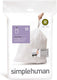 Simplehuman code r afvalzakken - 10 liter - 20 stuks - met trekband - wit
