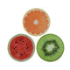 Decoris placemat fruit ø38cm-watermeloen-kiwi-sinaasappel