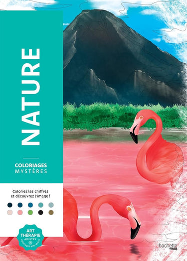 Hachette coloriages mystères nature - kleuren op nummer kleurboek voor volwassenen -
