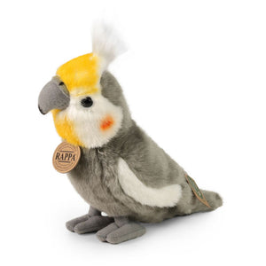 Pluche papegaai valkparkiet 20cm eco-vri