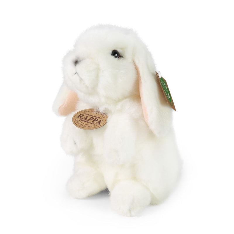 ギャラリービューアに画像をロードする, Rappa knuffel konijn wit pluche staand 18 cm duurzaam speelgoed.
