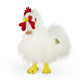 Pluche witte haan 33 cm eco-friendly