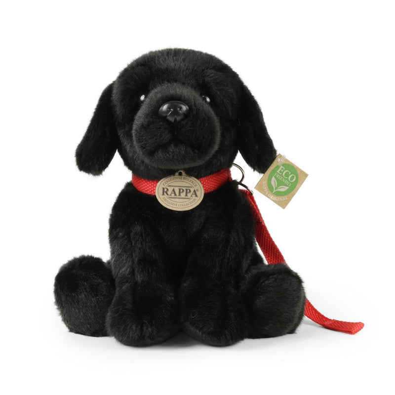 Afbeelding laden in galerijviewer, Pluche zwarte labrador 28 cm eco-vriende
