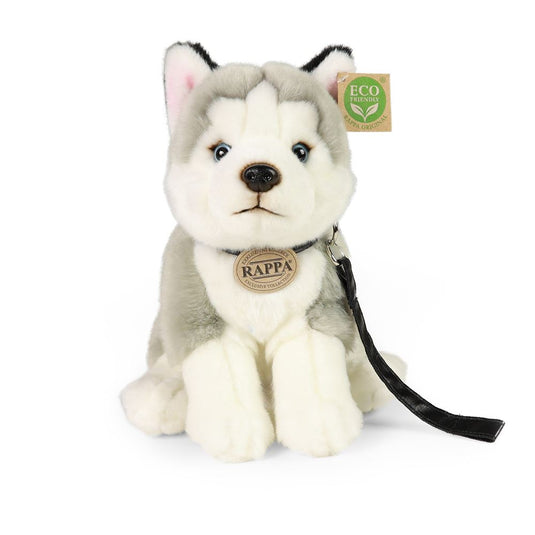 Pluche husky hond 28 cm eco-vriendelijk