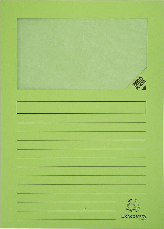 Exacompta l-map forever, voor ft a4, pak van 25 stuks, lichtgroen
