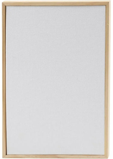 Creativ company canvas paneel met lijst 15,8x23,8 cm 280 gr wit